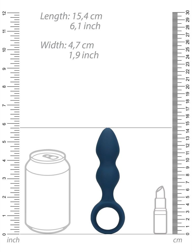 This Teardrop Shaped Anal Plug - Medium is easy to insert an... Loveline - Teardrop Plug M - Baltic Blue photo-7