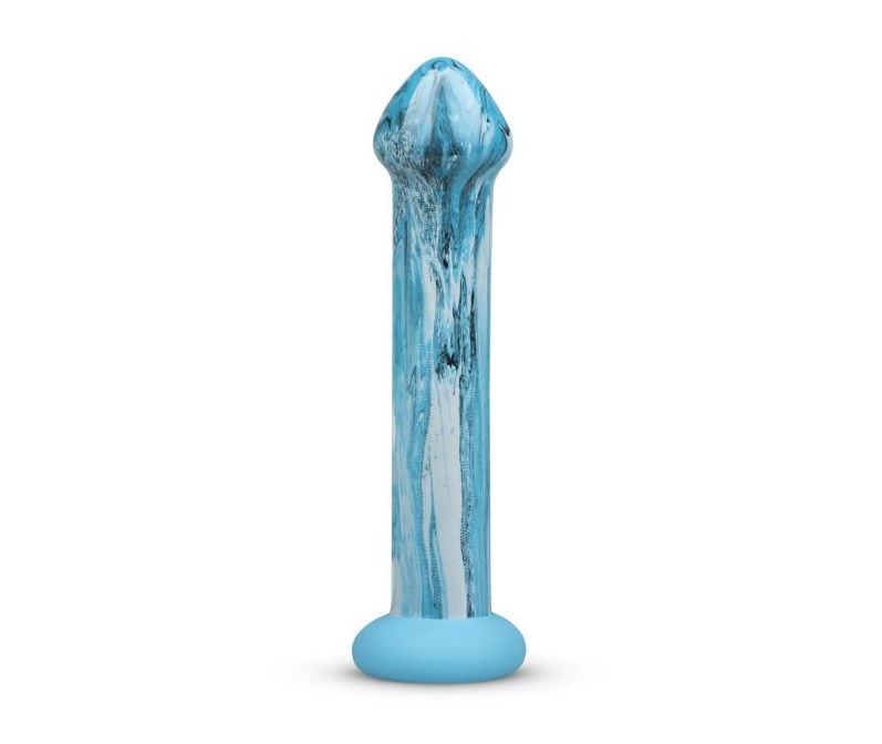 The Ocean dildos from the Gildo Collection are indispensable... Gildo - Ocean Ripple Glass Dildo - Blue photo-5