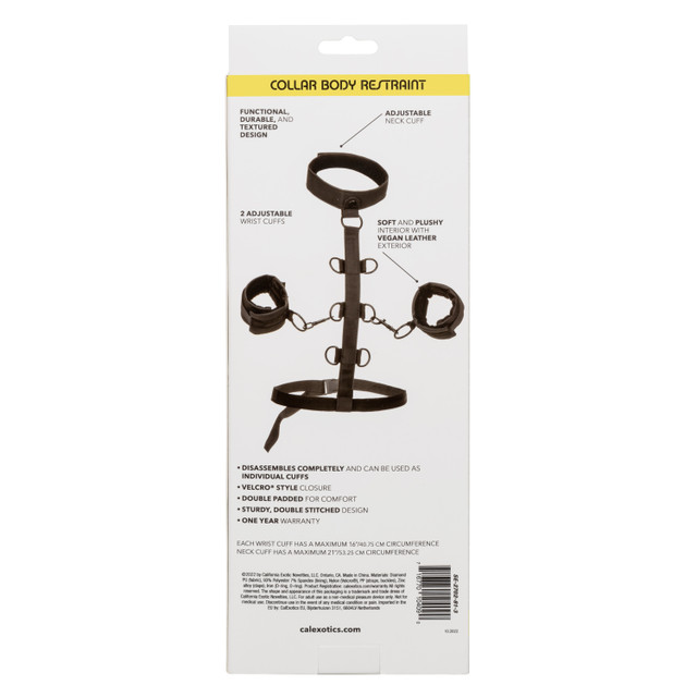 Push the boundaries of pleasure and embrace endless bondage ... CEN - Boundless Collar Body Restraint - Black photo-8