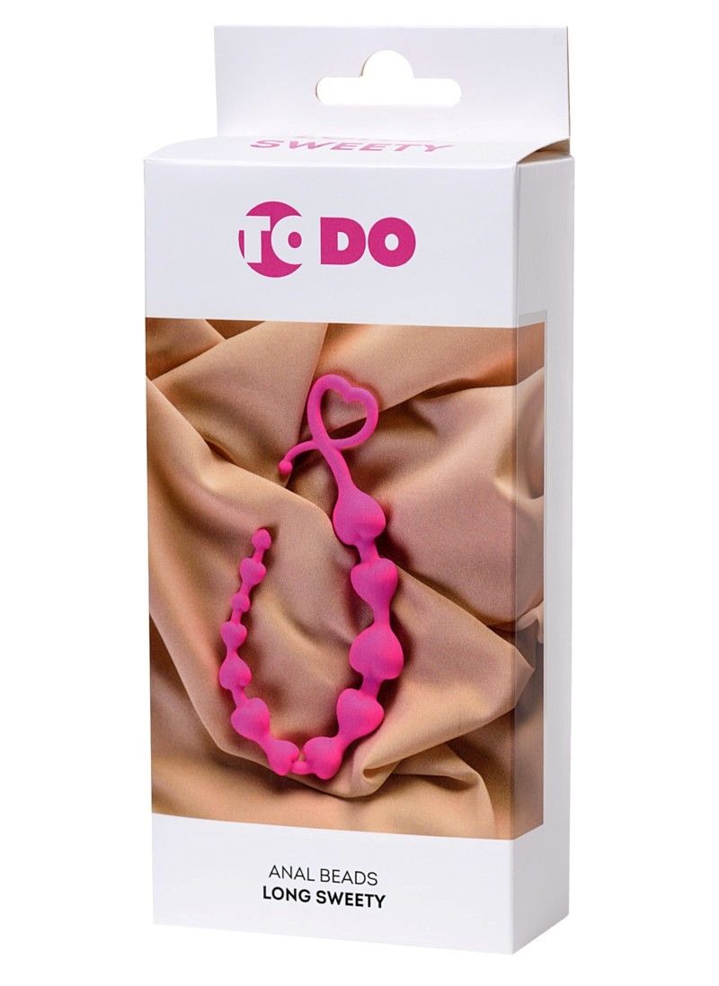 Diameter varies from small to large. Flexible material.
Mat... ToDo - Long Sweety Anal Beads - Pink photo-4