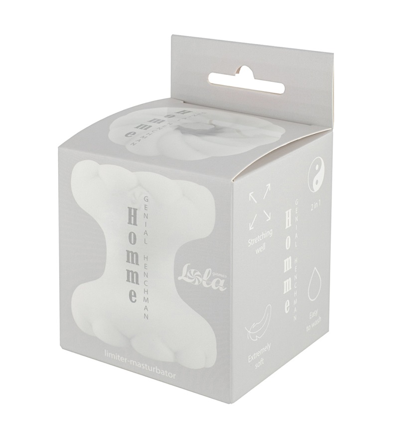 Homme Henchman limiter-masturbator is a universal toy for me... Lola Games - Homme Genial Limiter Masturbator - White photo-9