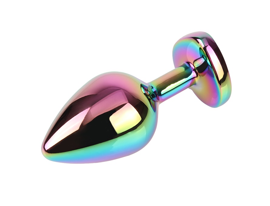 Metal plug for anal play and training
Tapered easy entry tip... Chisa - Heart Metal Plug M - Rainbow photo-4