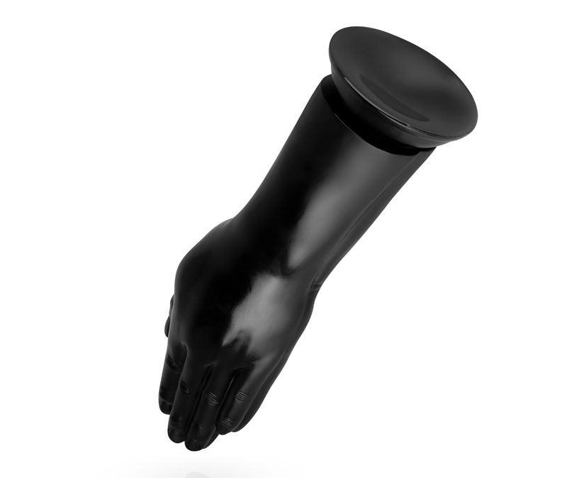 Take on the challenge with the Double Trouble Fisting Dildo ... BUTTR - Double Trouble Fisting Dildo - Black photo-6