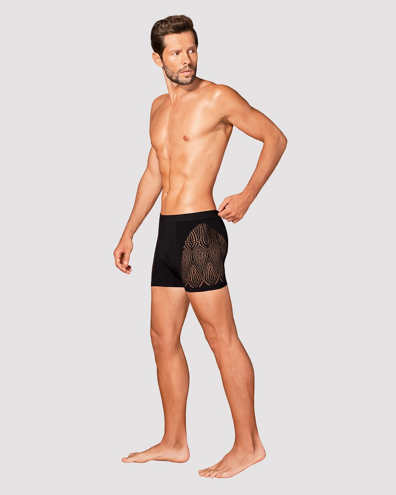 Is classic combined with a bit of spice definitely your styl... Obsessive - M103 Boxers - Black - S/M/L photo-4