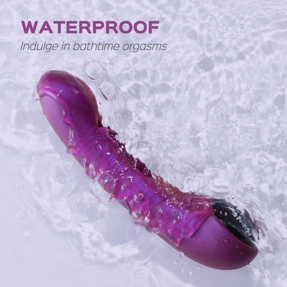 With its smooth design, TEMPO is eye-catching and pleasure-p... Honey Play Box - Tempo Sensing G-Spot App Vibrator - Purple photo-9