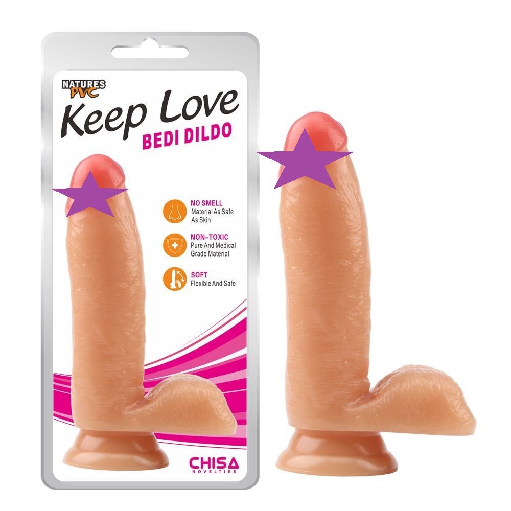 Material:Natures PVC
Product Size:17cm, Φ3.6cm
Product Weigh... Chisa - Keep Love Bedi Dildo - Flesh photo-2