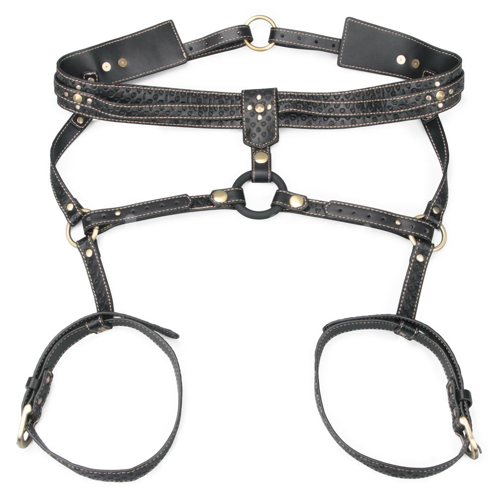 Unleash the essence of edgy luxury with our Rebellion Reign ... Lovetoy - Rebellion Reign Full Body Harness - Black photo-4