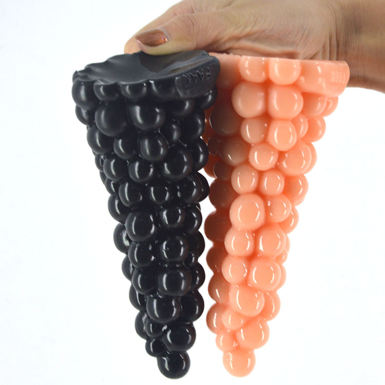 Grape structrue anal plug, environmental healthy, easy clean... FAAK - Grape Anal Plug - Black photo-4