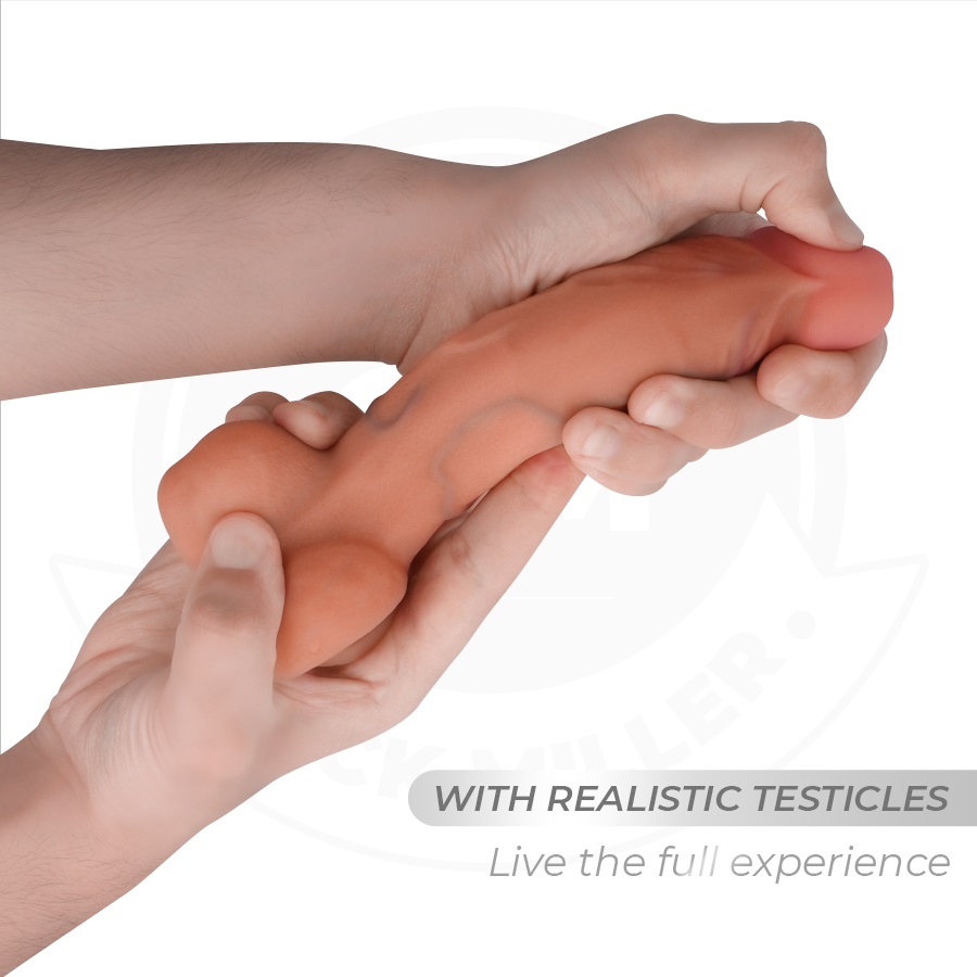 This realistic 7-inch dildo is designed to offer an intense ... Cock Miller - 17.8cm Realistic Dildo - Flesh photo-5