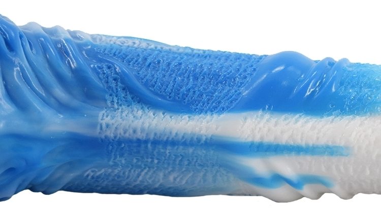 Huge horse dildo &n... FAAK - Horse Dildo - White/Blue photo-12