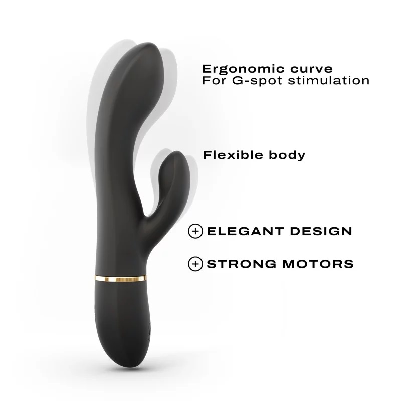 G-spot and clitoral stimulator
Phthalate-free silicone +... Dorcel - Glam Rabbit Vibrator - Black photo-3