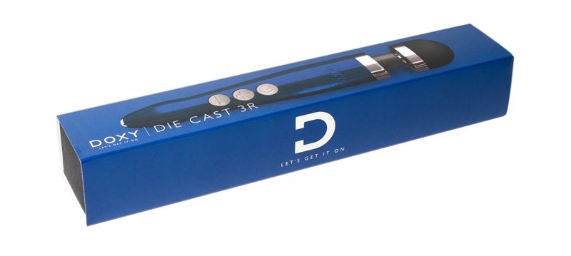 The stylish Doxy Die Cast 3R is a high quality wand vibrator... Doxy - Massager Die Cast 3R - Blue photo-5