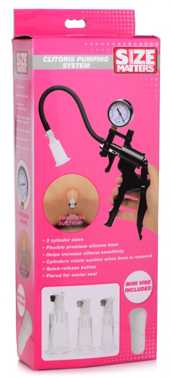 Increase your sensitivity with this clitoral pumping system!... Size Matters - Clitoris Pumping System - Black photo-10