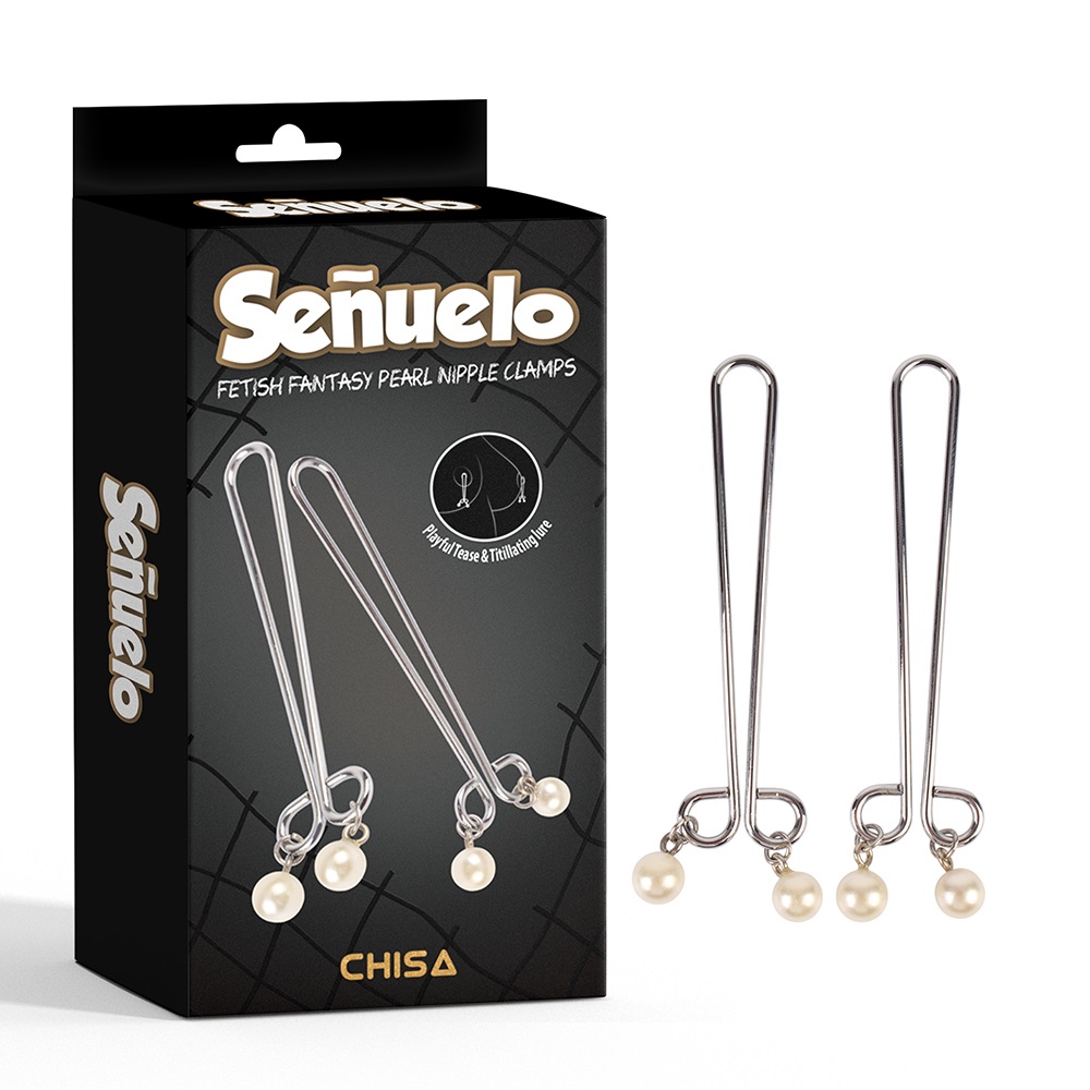 Nipple Play, Easy to Wear, Non-Piercing.
Material: Stainles... Chisa - Pearl Nipple Clamps photo-6