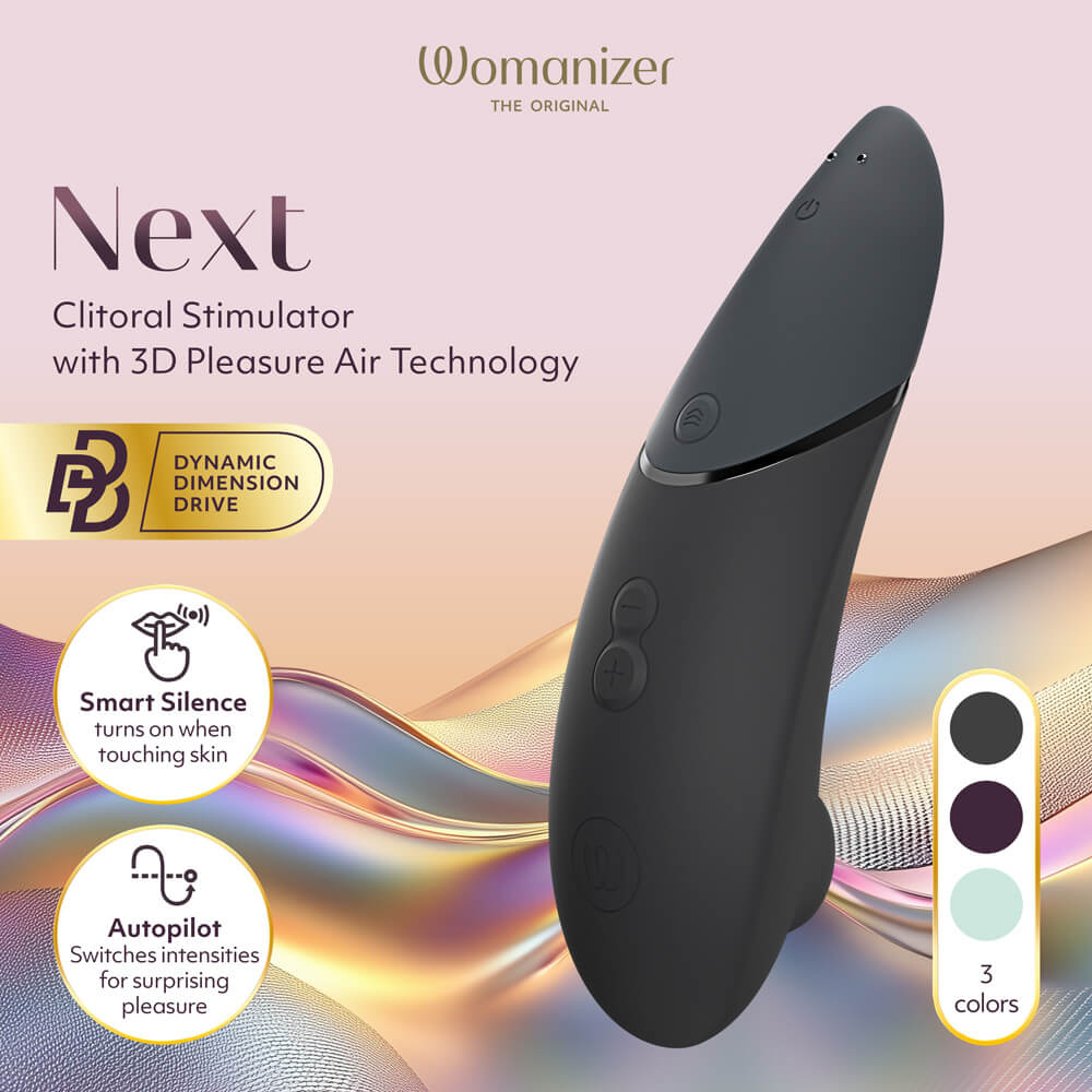 Womanizer Next 阴蒂吸啜器采用先进的3D Pleasure Air科技,结合Dynamic Dimensi... Womanizer - Next 阴蒂吸啜器 - 黑色 照片-4