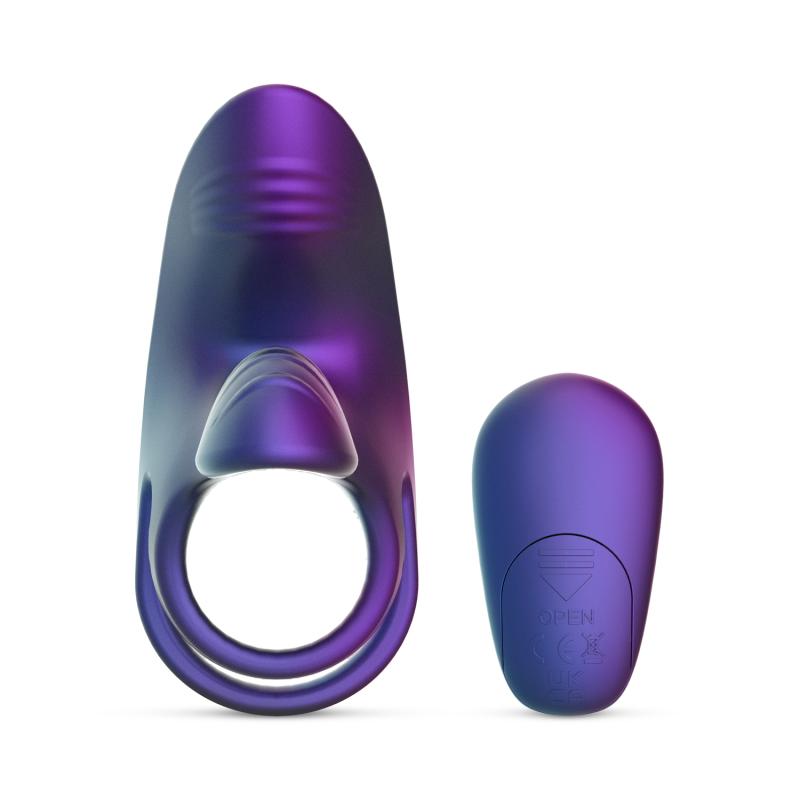 Enjoy long-lasting erections and intense stimulation with th... Hueman - Neptune Vibro Cock Ring - Purple photo-2