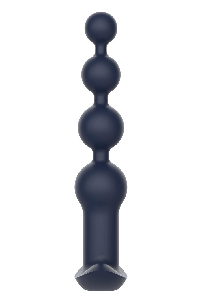 Apollo has a beaded shape, 7 vibration rhythms and 3 speeds.... Dreamtoys - Apollo Vibro Beads w Remote - Blue photo-5