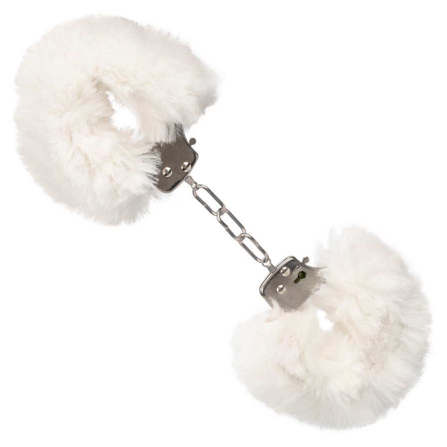 Let your lover take the lead and indulge in sensationally en... CEN - Ultra Fluffy Furry Cuffs - White photo-3