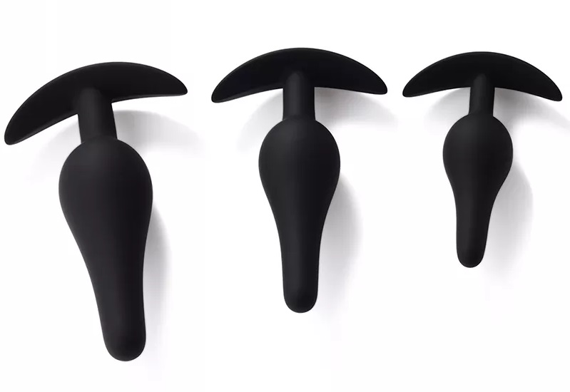 Silicone butt plug - great choice for man and woman MT - Anchor Anal Plug M - Black photo-7