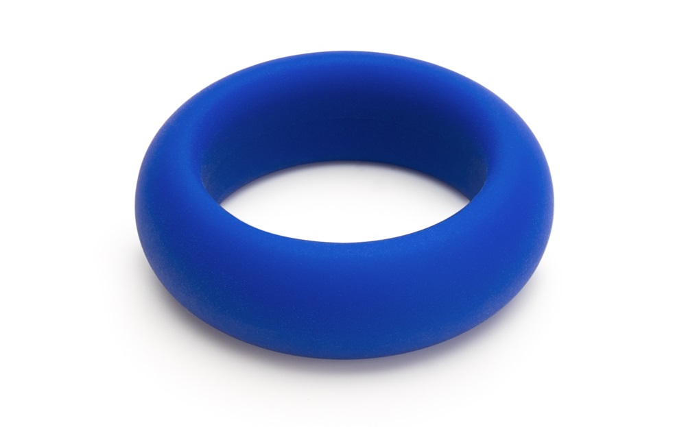 This luxury silicone cock ring will keep you harder for long... Je Joue - Silicone Cock Ring - Minimum Stretch - Blue photo-3