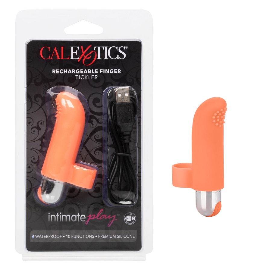 Take pleasure back into your own hands and get playful with ... CEN - Intimate Play Finger Tickler - Orange photo-10