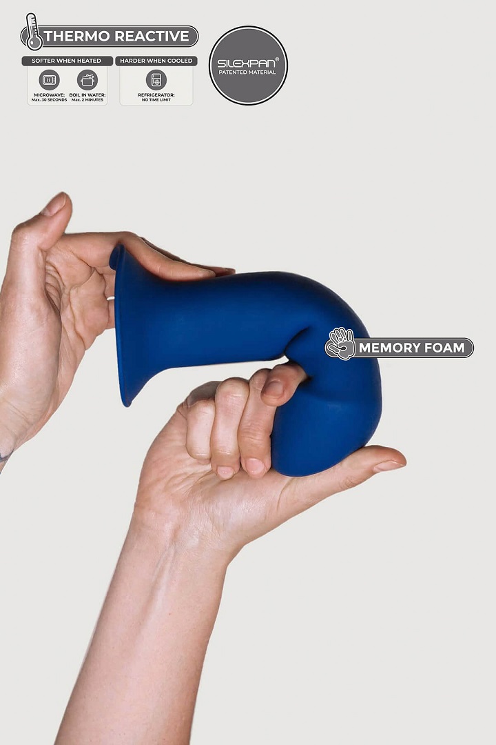 Premium dildo made of super soft Silicone with SILEXPAN dual... Adrien Lastic - 7'' Silicone Dildo - Blue photo-2