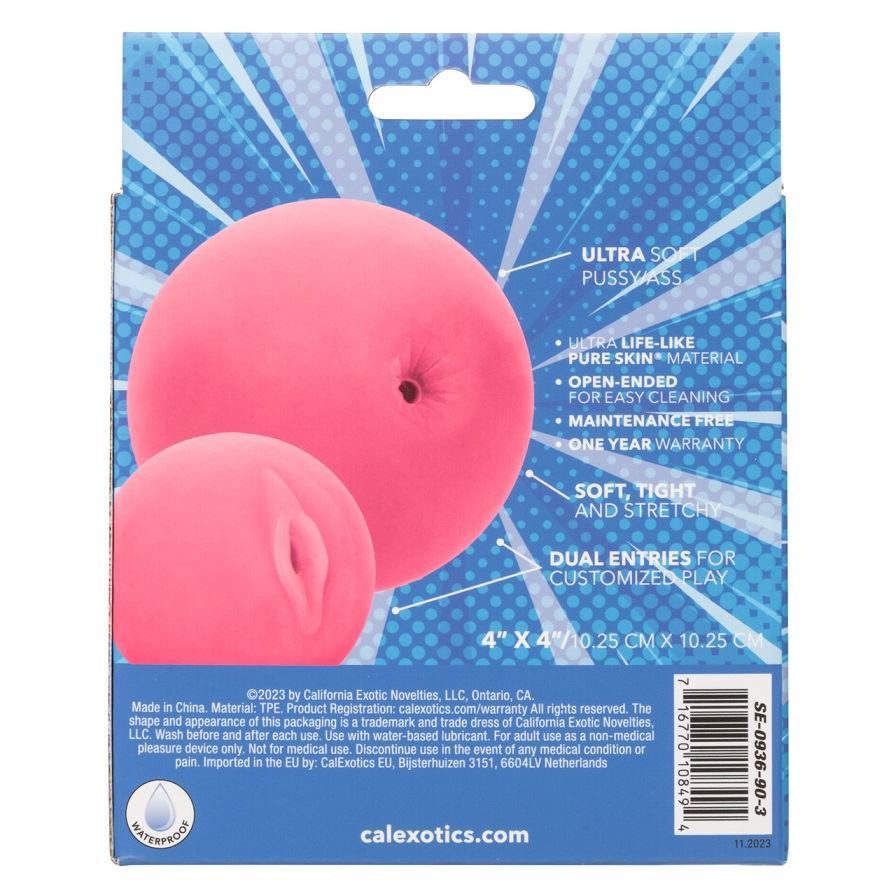 Indulge in double the fun with the Pop Sock! Pussy/Ass, a du... CEN - Pop Sock Pussy/Ass Masturbator - Pink photo-9