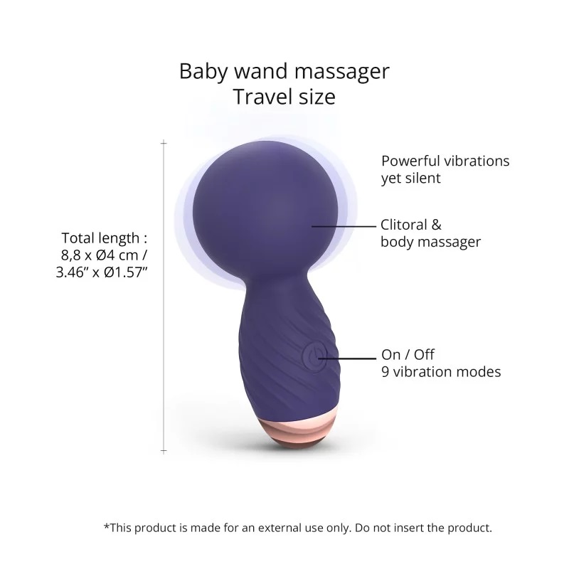 Barely the length of the average thumb, Itsy Bitsy is unique... Love to Love - Itsy Bitsy Tiny Wand - Indigo photo-4