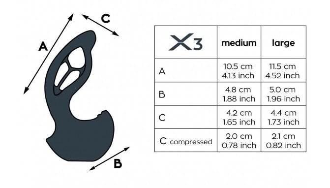 The XPANDER X3 is an advanced stimulator for advanced users.... Joy Division - Anal Xpander X3 - Black - M photo-4