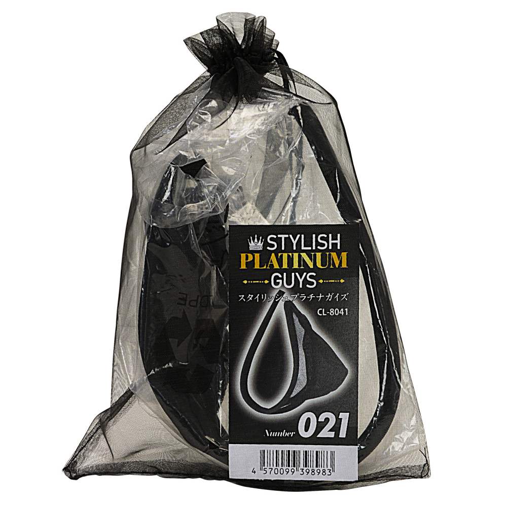 NPG - Platinum #021 Male C-String - Black 照片-3