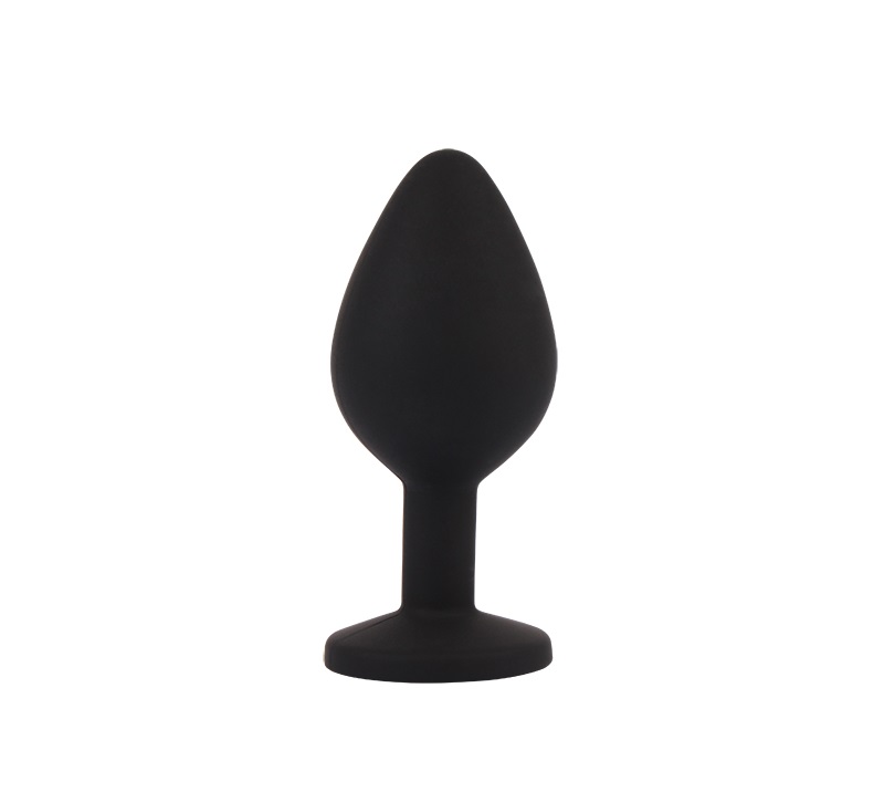 Anal Play and Training, Phthalates Free, Tapered Easy Entry ... Chisa - Booty Fantasy Gem Plug M - Black photo-2
