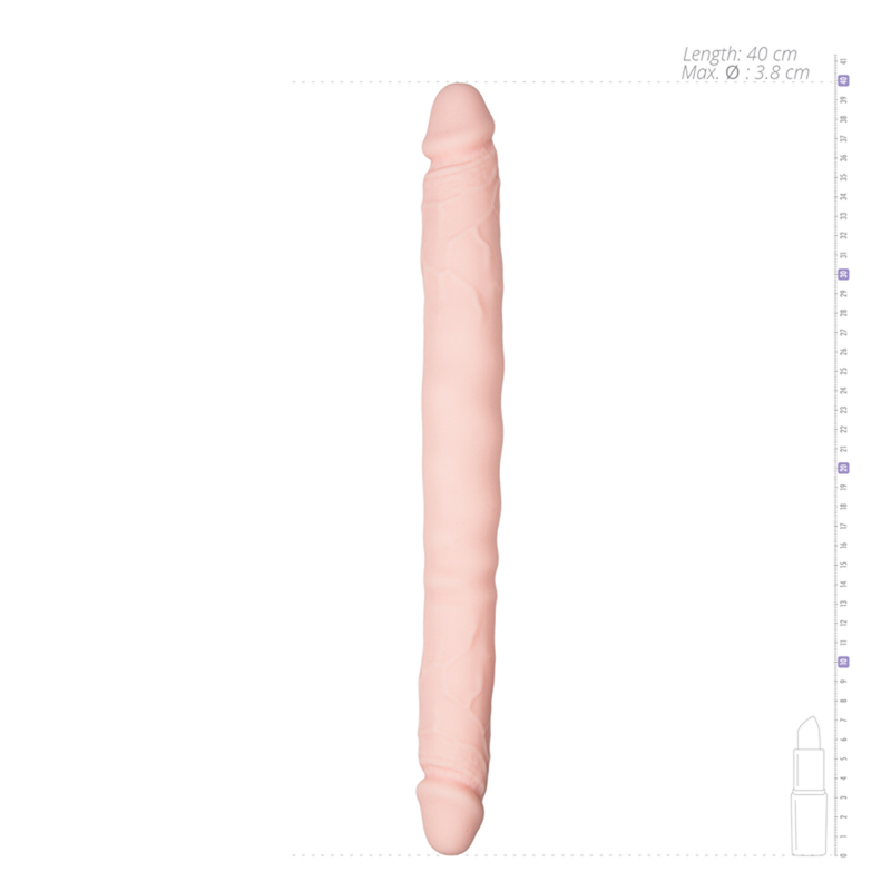With this realistic double-ended dildo you will experience a... Easytoys - Double Ended Realistic Dildo - Flesh photo-3