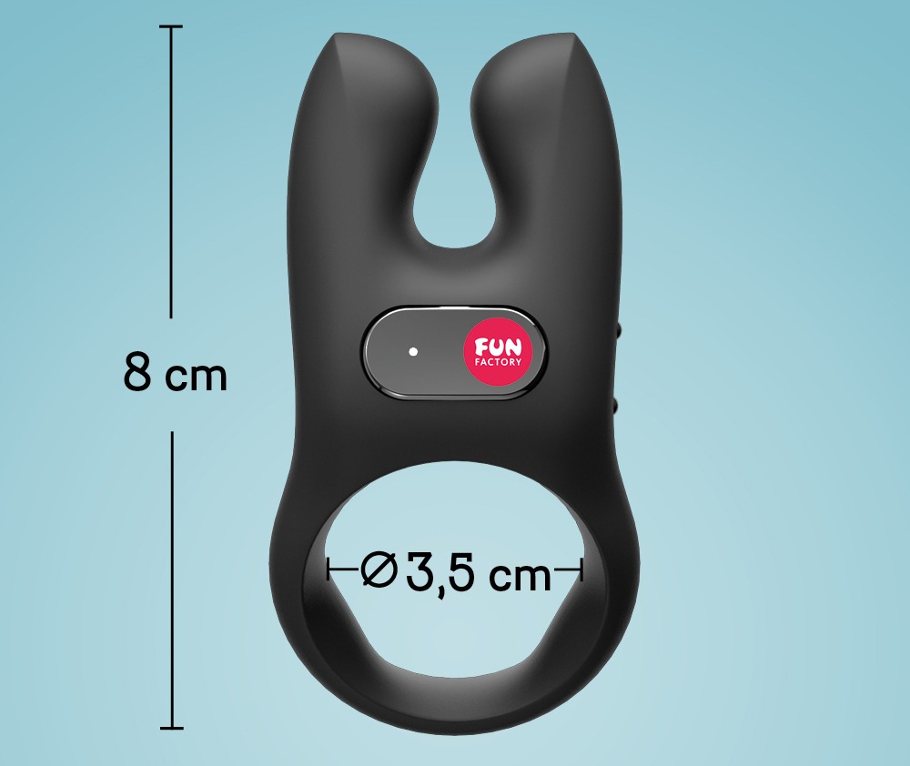 Did you know that only 18% of women orgasm from penetration ... Fun Factory - Nos Vibro Ring - Black photo-8
