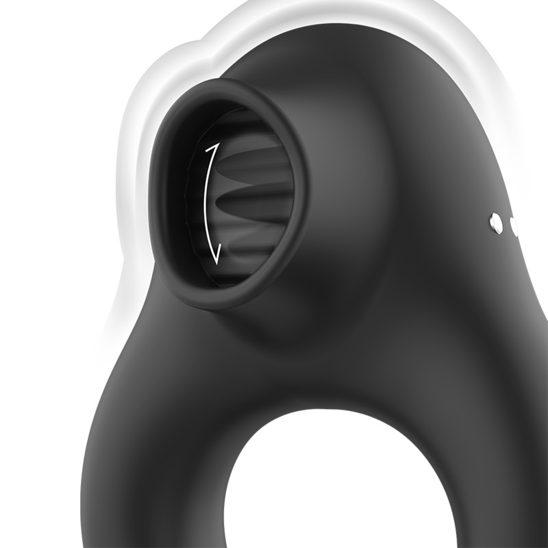 Offer your partner an incomparable experience thanks to this... Black&Silver - 3 Motors Vibro Ring - Black photo-3