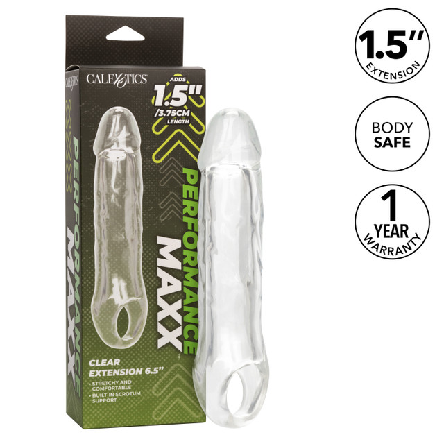 Introducing the Performance Maxx Clear Extension 6.5", ... CEN - Performance Maxx 1.5" Penis Extender - Clear photo-9