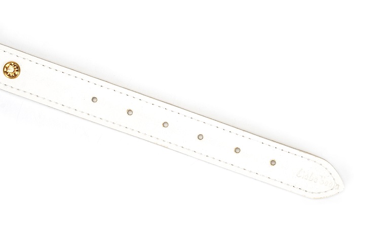 Material: Cow Leather, Metal
Adjustable: 28.5-39cm
Leash le... Liebe Seele - Flower Rhythm Collar w Leash - White photo-4