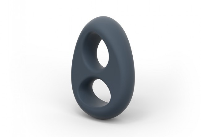 For new and pleasurable experiences, try this double ring. T... Dorcel - Teardrop Cockring - Black photo-2