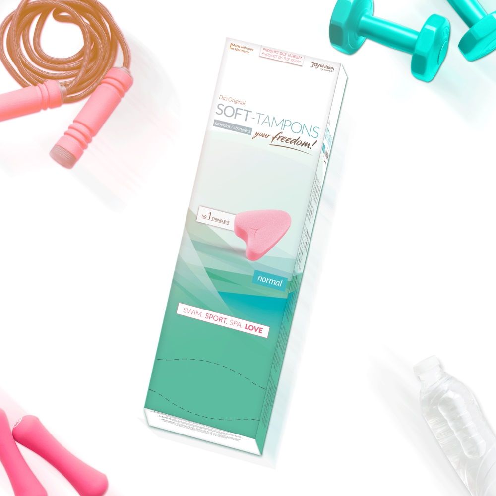 Discover your stringless freedom now!
Soft-Tampons are the ... Joy Division - Soft Tampons Normal 10's Pack photo-7