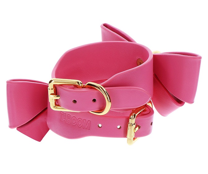 Add a touch of cuteness and sexiness to your bondage collect... Taboom - Malibu Wrist Cuffs - Pink photo-5