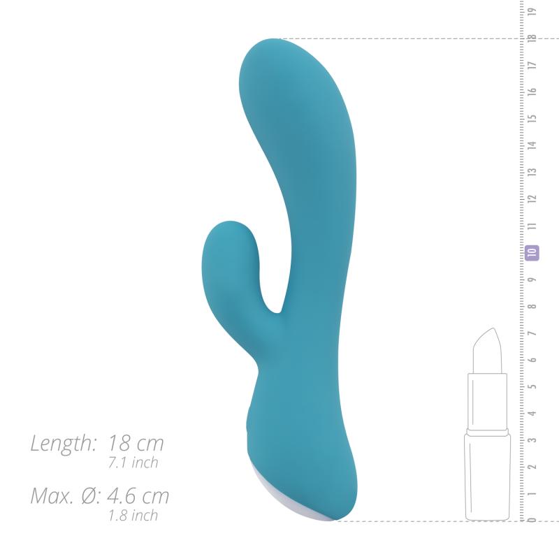 Martina from the Cala Azul collection is a luxury Rabbit vib... Cala Azul - Martina Rabbit Vibrator - Blue photo-10