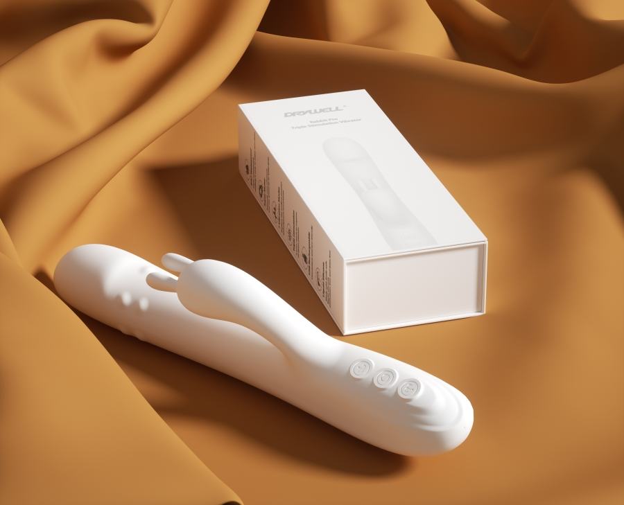 Rotating Beads and thrusting design
Thriple stimulation orga... Drywell - Rabbit Pro Vibrator - White photo-8