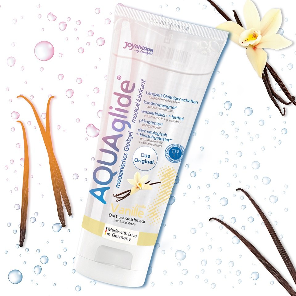 Pleasant in taste and beguiling in fragrance. An exciting co... AQUAglide - Vanilla Lube - 100ml photo-2