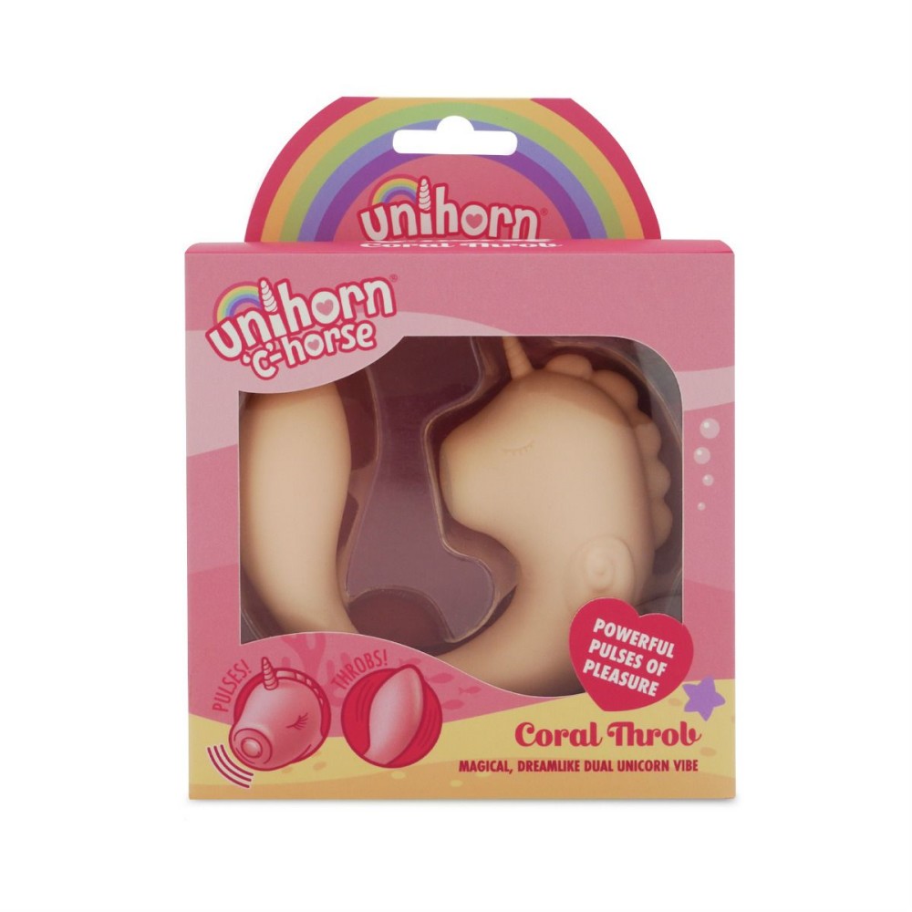 Designed to captivate and deliver unmatched satisfaction, th... Unihorn - C-Horse Coral Throb Dual Vibe - Light Pink photo-6