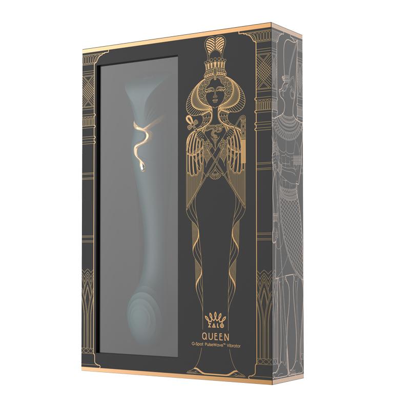 Experience true luxury with the ZALO Queen G-spot PulseWave ... Zalo - Queen APP Heating Vibro Set - Jewel Green photo-19