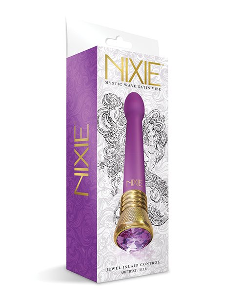 Bulb vibrator features a narrow edge that focuses on your cl... Nixie - Mystic Wave Bulb Vibe - Amethyst photo-5