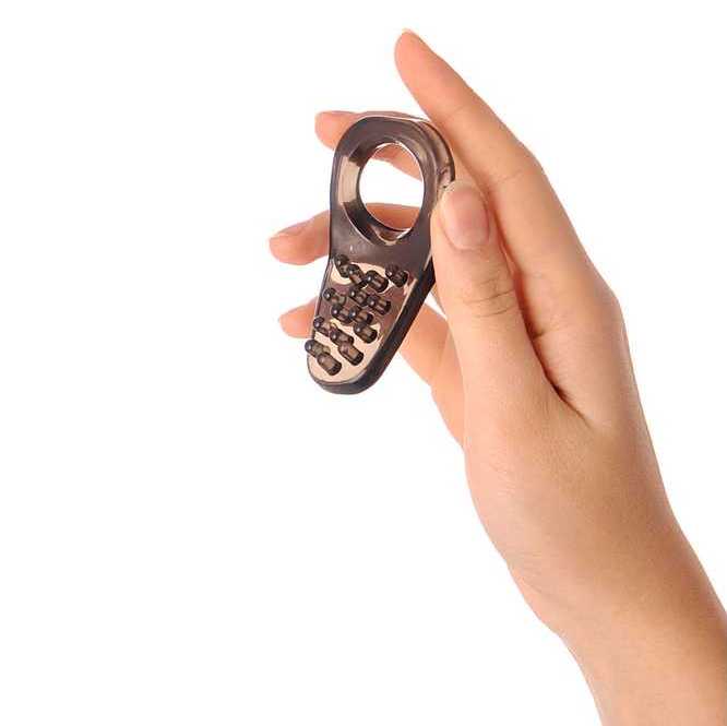 Your partner will enjoy sensual clitoral stimulation thanks ... XLover - Cock Ring - Black photo-2