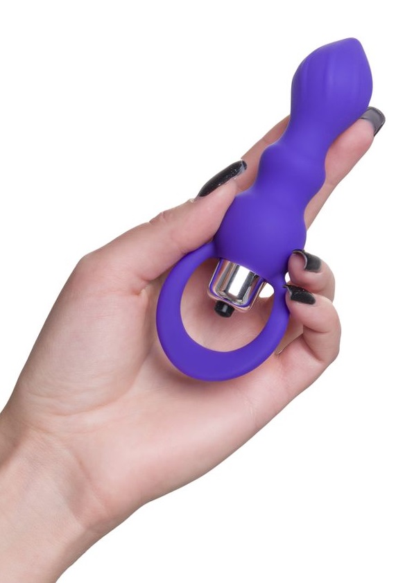Brilliant This toy is the night decoration. A miniature size... ToDo - Curvy Vibro Plug - Purple photo-2