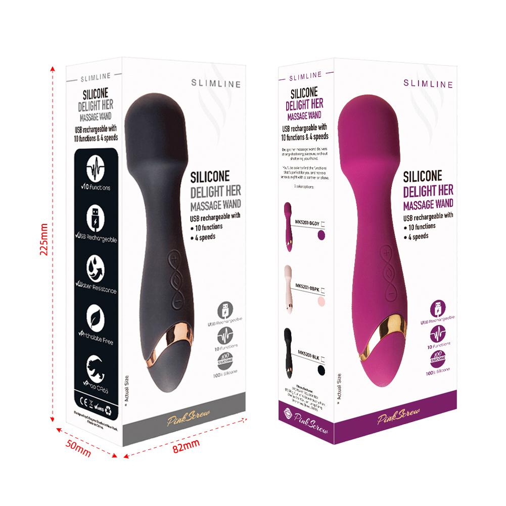 10 mode X 4 speeds vibrations
Keep press UP key 3s to start
... Erokay - Delight Her Wand Massager - Black photo-7