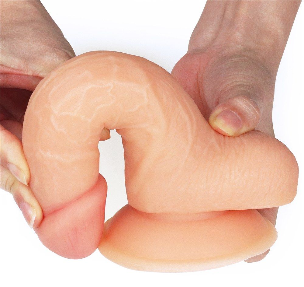 Explore every inch of The ultra Soft dude dildo. Satisfy you... Lovetoy - 7" The Ultra Soft Dude - Flesh photo-3