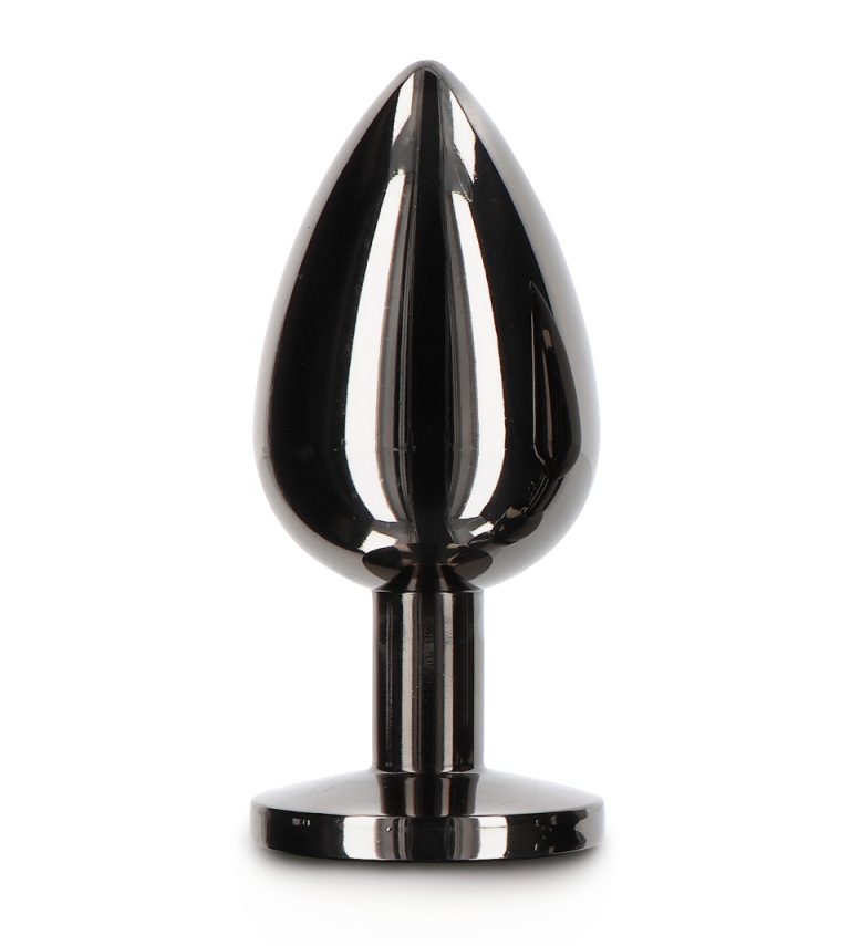 Make your backdoor fun spark with TABOOM Butt Plug With Diam... Taboom - Butt Plug w Jewel L - Black photo-2